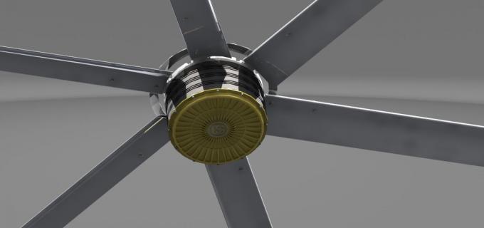 7.3M 24 فوت Pmsm المحرك التهوية الصناعية مروحة HVLS الكبيرة 1