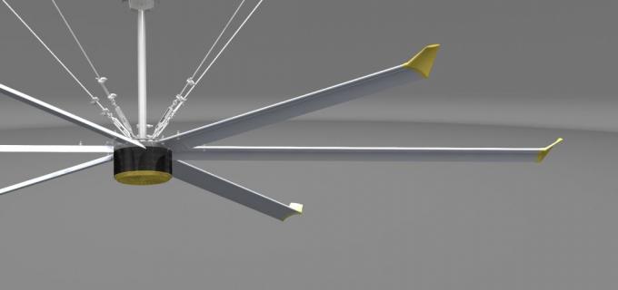 مروحة سقفية صناعية كبيرة 24FT Pmsm HVls لتبريد الهواء والتهوية 2