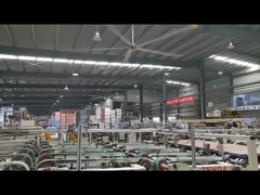 1.5KW إمدادات الطاقة 5 شفرة 7.3m 24FT JUNYI الصناعية HVLS مروحة السقف للصناعية