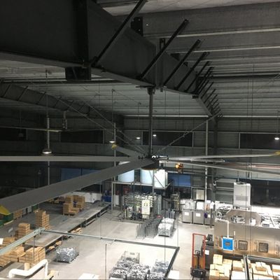 محرك المغناطيس الدائم 18FT 5.5M مروحة السقف الصناعية الكبيرة
