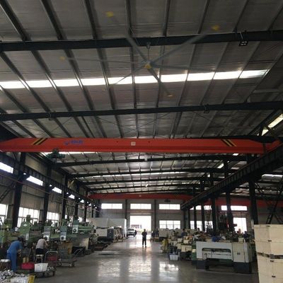 سعر جيد 7.3 متراً HVLS مروحة سقف صناعية عملاقة للمساحات العالية والكبيرة الانترنت