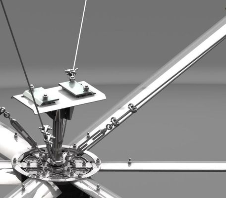 سعر جيد 7.3m 50RPM مروحة السقف ذو شفرة الألومنيوم للتهوية في ورشة العمل الانترنت