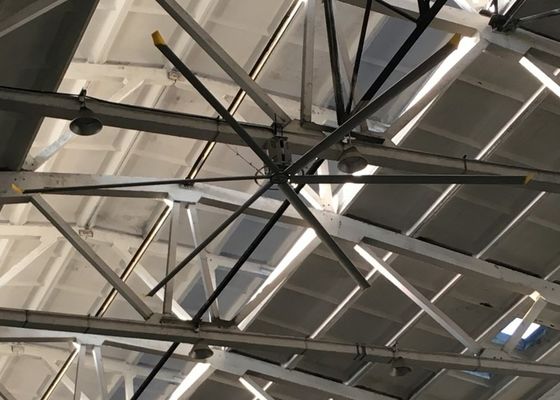 سعر جيد قطر 2.4m-7.3m Al Mg Blade مروحة السقف الصناعية للمساحة الرياضية الداخلية الانترنت