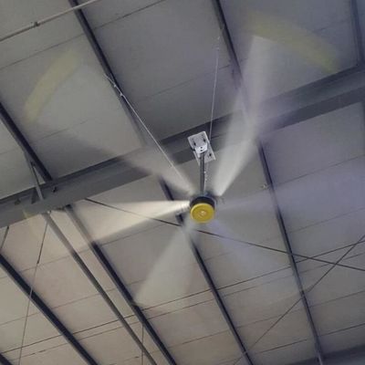 سعر جيد 24 قدم HVls Pmsm مبرد هواء محرك مستودع صناعي ورشة عمل مروحة السقف الانترنت