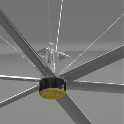 سعر جيد 16 قدم 58 دورة في الدقيقة Pmsm HVLS الصناعية الكبيرة المروحة السقفية للمستودع والمصنع الانترنت