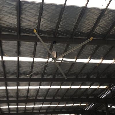 سعر جيد 18ft صناعة مستودع ورشة عمل Pmsm حجم عالية وبسرعة منخفضة مروحة السقف للتهوية الانترنت
