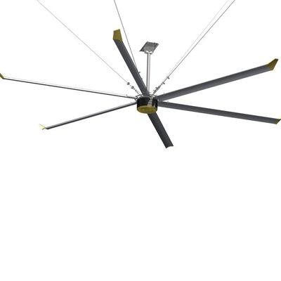 سعر جيد 6.1m 20FT مزرعة الألبان HVLS مروحة السقف تعمل بواسطة مغناطيس دائم محرك متزامن الانترنت