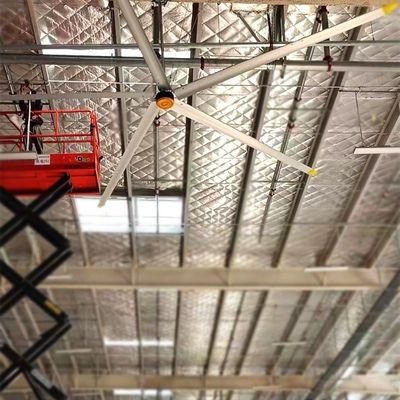 سعر جيد 7.3m 24FT صناعية توفير الطاقة المروحة HVLS السقف الكبير مع تصميم مجاني الصيانة الانترنت