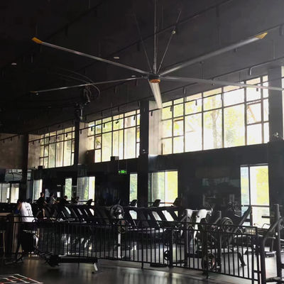 سعر جيد الميزات الرئيسية مجاناً من الصيانة 7.3m 24FT كبير AC HVLS مروحة السقف للطاقة- الحل الانترنت