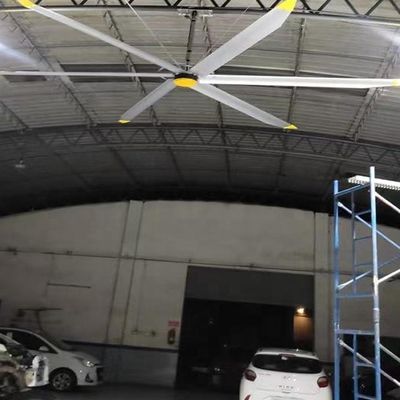 سعر جيد توفير الطاقة 5.0m 16FT HVLS مروحة السقف للحصول على صيانة مجانية وتحسين التهوية الانترنت