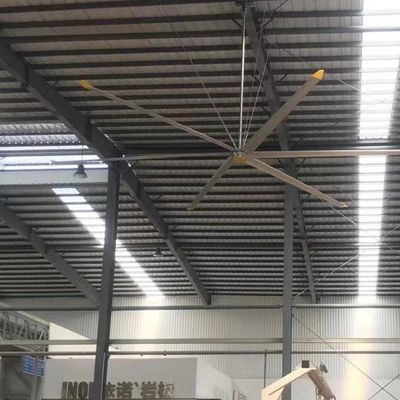 سعر جيد 380V/220V 1.5KW HVLS مروحة السقف الصناعية لتبريد توفير الطاقة في المستودعات الانترنت