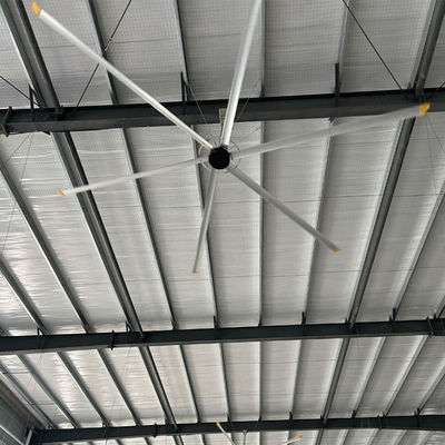 سعر جيد مروحة قطر 8FT-24FT PMSM مروحة سقف HVLS ذات المحرك لورشة إنتاج الكابلات الانترنت