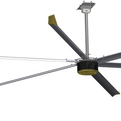 سعر جيد مبرد هواء كبير مع مروحة تهوية HVLS الصناعية 4.2M 14FT ومروحة السقف القابلة للتركيب الانترنت