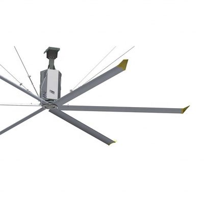 7.3m 24FT علبة التروس الصناعية HVLS مروحة السقف لمزرعة الحيوانات في الحظيرة