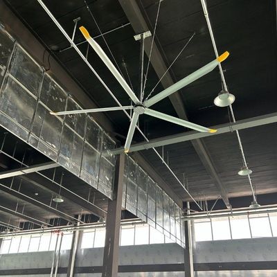 سعر جيد سبيكة الألومنيوم والمغنيسيوم DX/DS HVls مروحة السقف العملاقة مع 6 شفرات تخصيص الانترنت