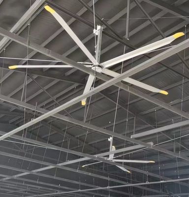 سعر جيد نوع التيار الكهربائي المتردد 3m 10FT Hvls مروحة السقف الصناعية في المناطق المغلقة مع محرك Pmsm الانترنت