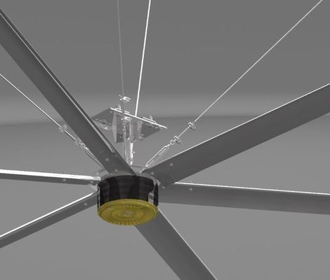 سعر جيد 7.3 متر قطر HVls مروحة السقف الصناعية لتبريد ورشة العمل وتهوية خيار تخصيص الانترنت