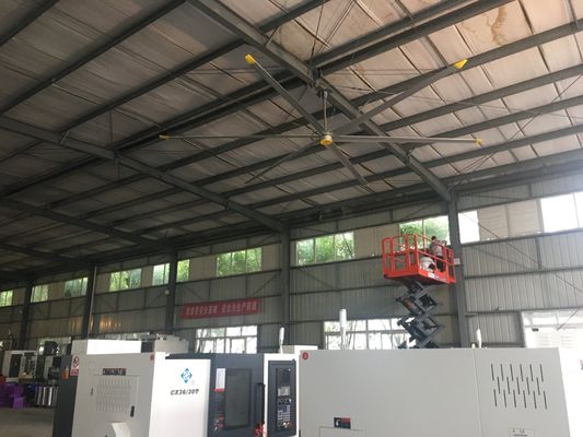 سعر جيد سقف صناعي 16FT Al-Mg Blade للتبريد وتهوية الهواء داخل مستودع DX-7.3 الانترنت