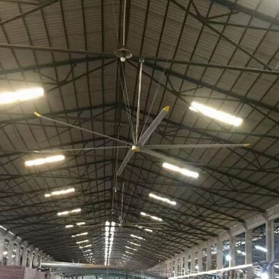 سعر جيد شفرة من سبائك الألومنيوم، مروحة سقف كبيرة السعة شديدة التحمل، مثبتة على السقف، مناسبة للأسقف العالية والمناطق الواسعة الانترنت