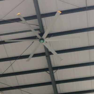 سعر جيد 4s ورشة صناعة السيارات 6 شفرة كبيرة الصناعية HVLS مروحة السقف الانترنت