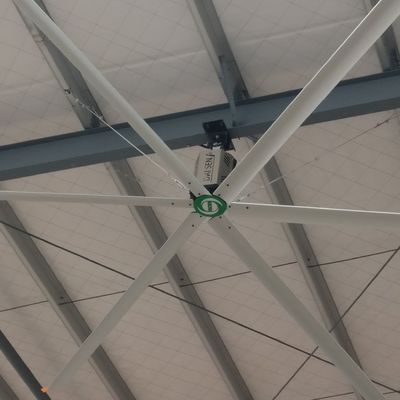 سعر جيد مروحة علبة التروس محرك قطب مثبت HVLS مروحة السقف للمنزل الانترنت
