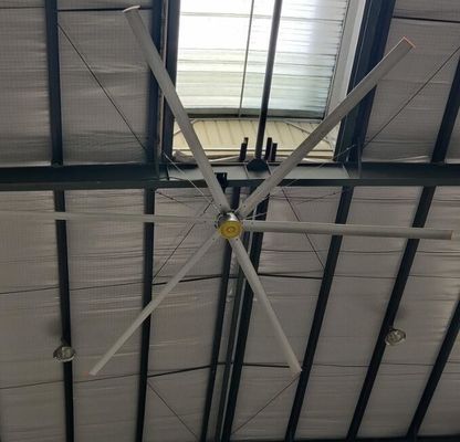 سعر جيد 7.3M 24 فوت Pmsm المحرك التهوية الصناعية مروحة HVLS الكبيرة الانترنت