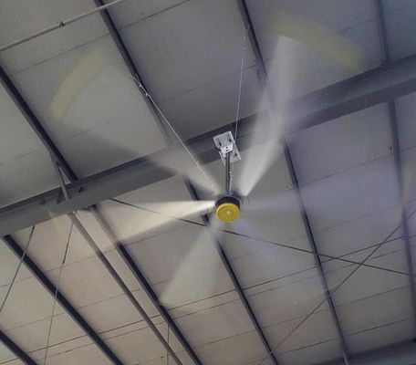 سعر جيد المروحة الكبيرة الصناعية سقف التبريد قطب مثبت HVLS الانترنت